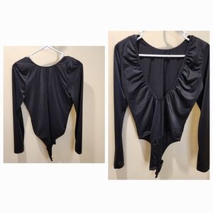 Victoria Sport Black Long Sleeves Body Suit size S